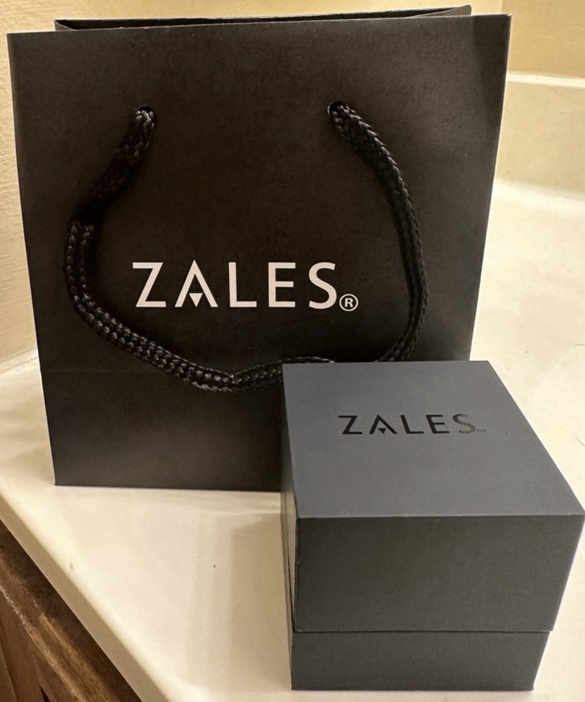 Zales Black Lined Ring Box