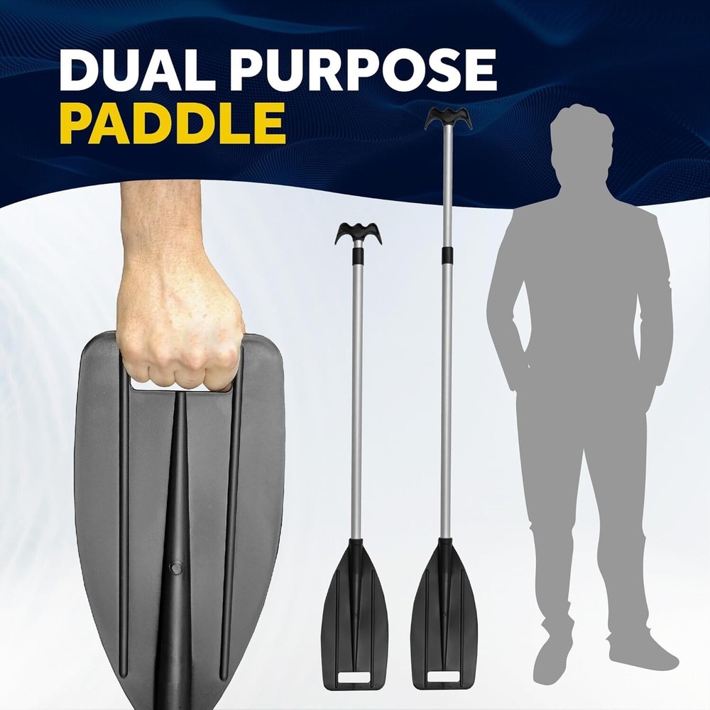 Marine-Grade Telescoping Canoe Paddle - 3.75 Ft to 6 Ft, Lightweight & Versatile