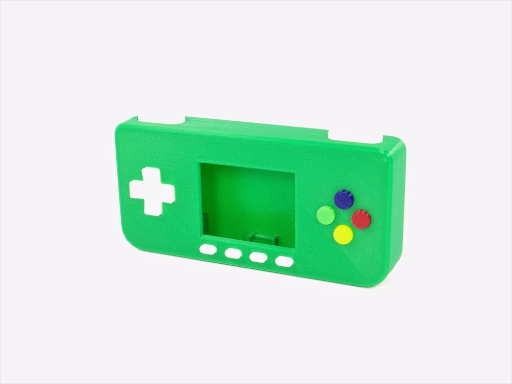 PiGRRL Zero GREEN Game Boy Case Buttons Screws Washers Raspberry Pi Zero Gameboy