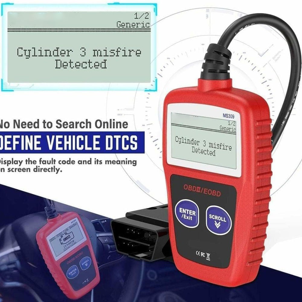 OBD Code Reader Automotive OBD2 Scanner Car Check Engine Fault Diagnostic Tool