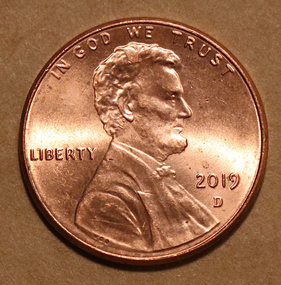 2019 D Lincoln Shield cents  BU