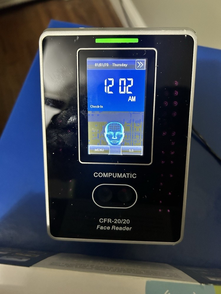 TIME SYSTEMS GEOFACE-W FACE RECOGNITION TIME CLOCK