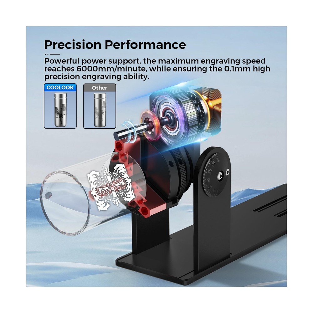 Rotary Roller, 3 in 1 Multi-Function Chuck Rotary Roller, Adjustable Jaw Chuc...