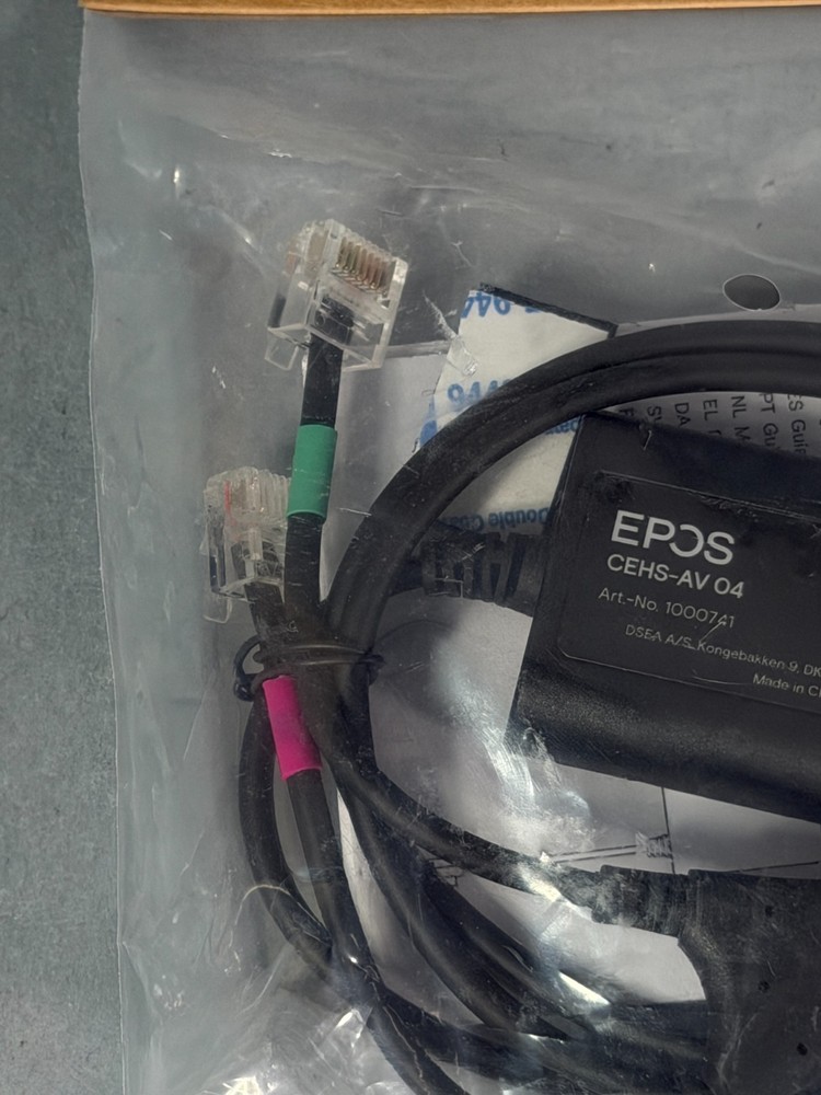 EPOS CEHS-AV 04 Avaya electronic hook switch cable # 1000741