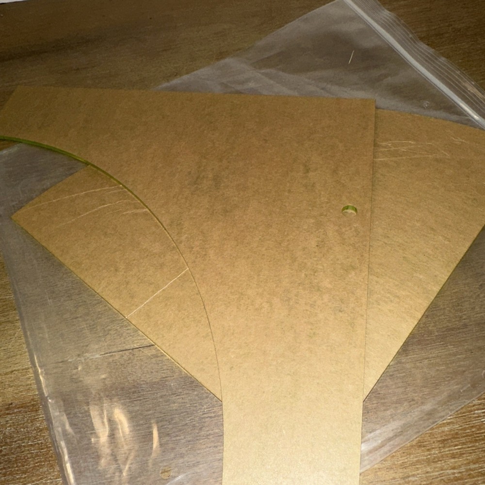 Quilting Stencil Templates Large Drunkard's Path Pattern Plastic 2 PC Set