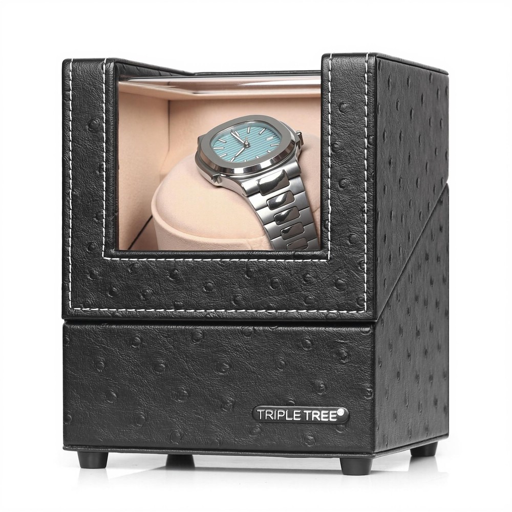TRIPLE TREE Single Watch Winder Newly Winder, PU Leather