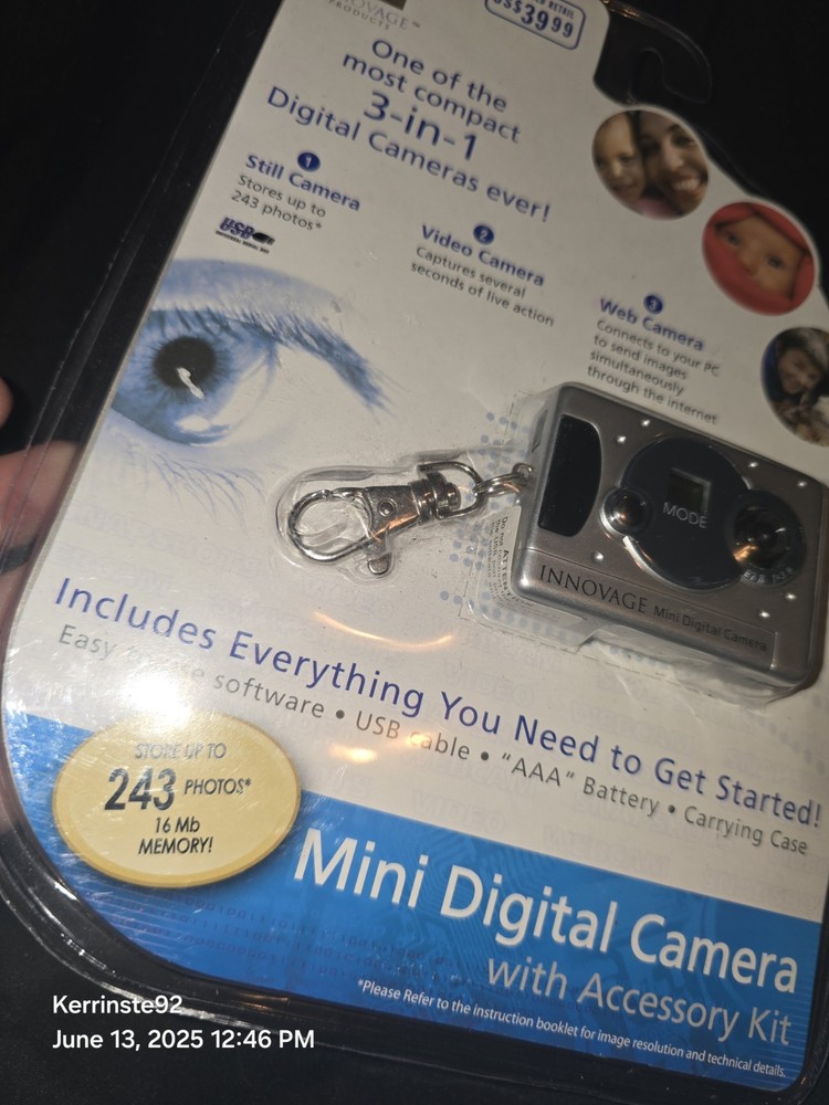Innovage Mini USB Digital Camera Still Video Web 3-in-1 Camera & Accessory Kit