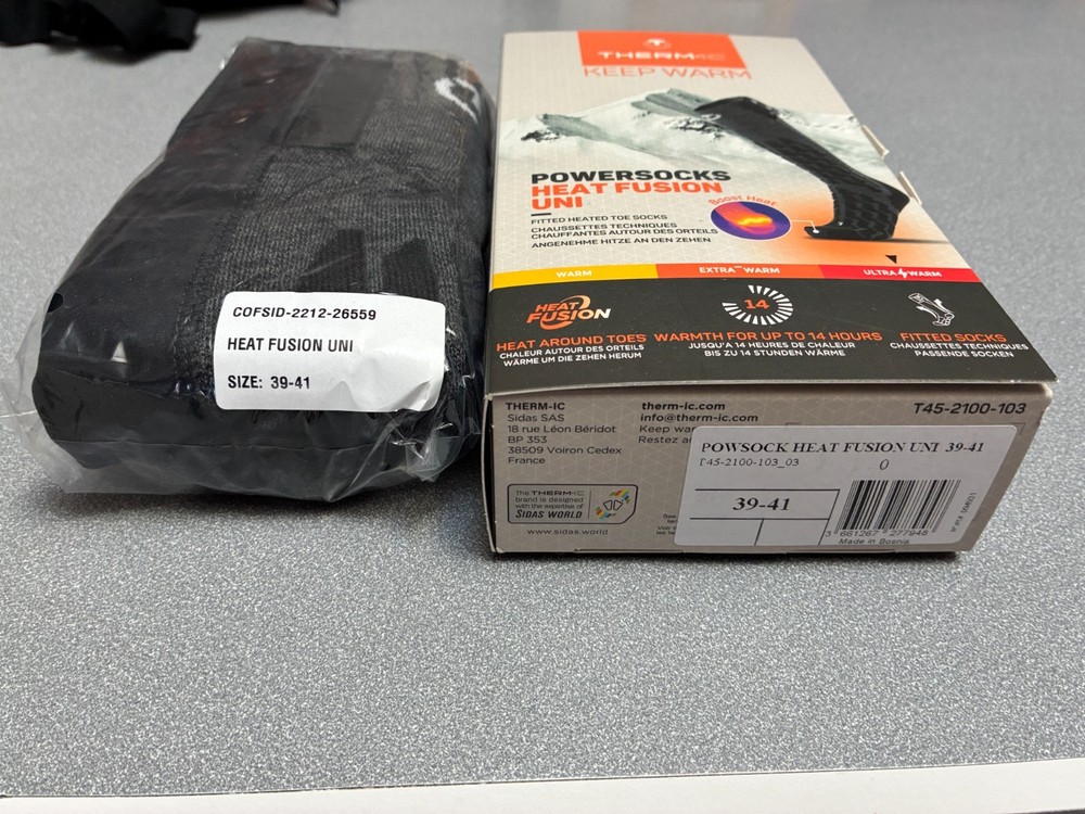 Therm-ic Bundle - Two heated ski socks + batteries