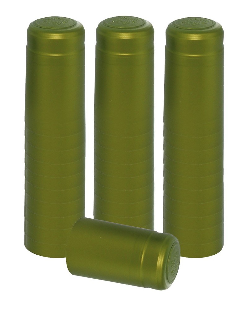 Home Brew Ohio Metallic Lime Green PVC Shrink Capsules 30 count
