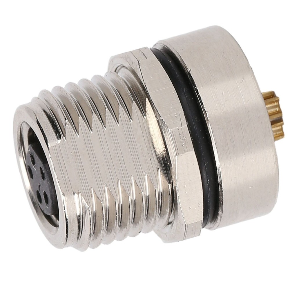 M8FS5 Panel Mounted Socket M8 IP67 Waterproof Connector 5pin Plug Adapter