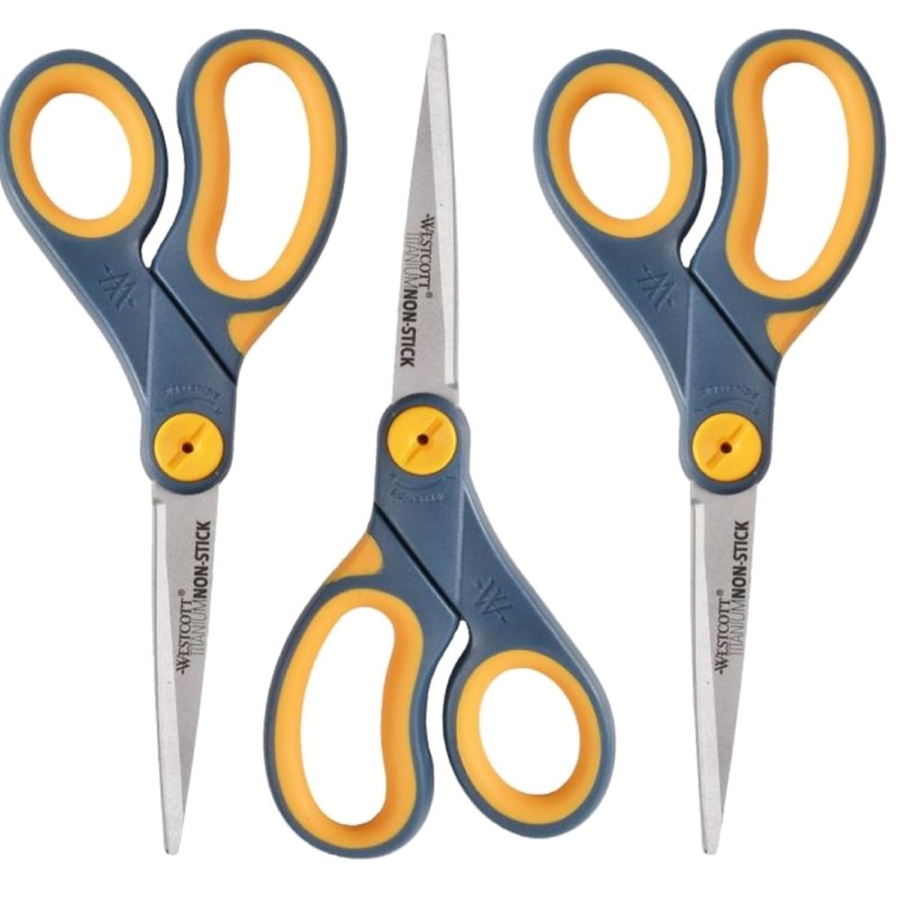 Titanium Non-Stick Scissors 3-Pack - Office & Home