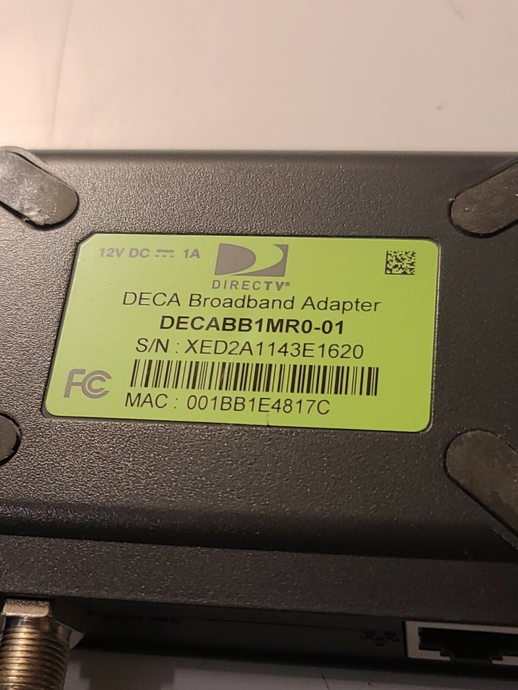 DIRECT TV DECA BROADBAND ADAPTER DECABB1MR0-01