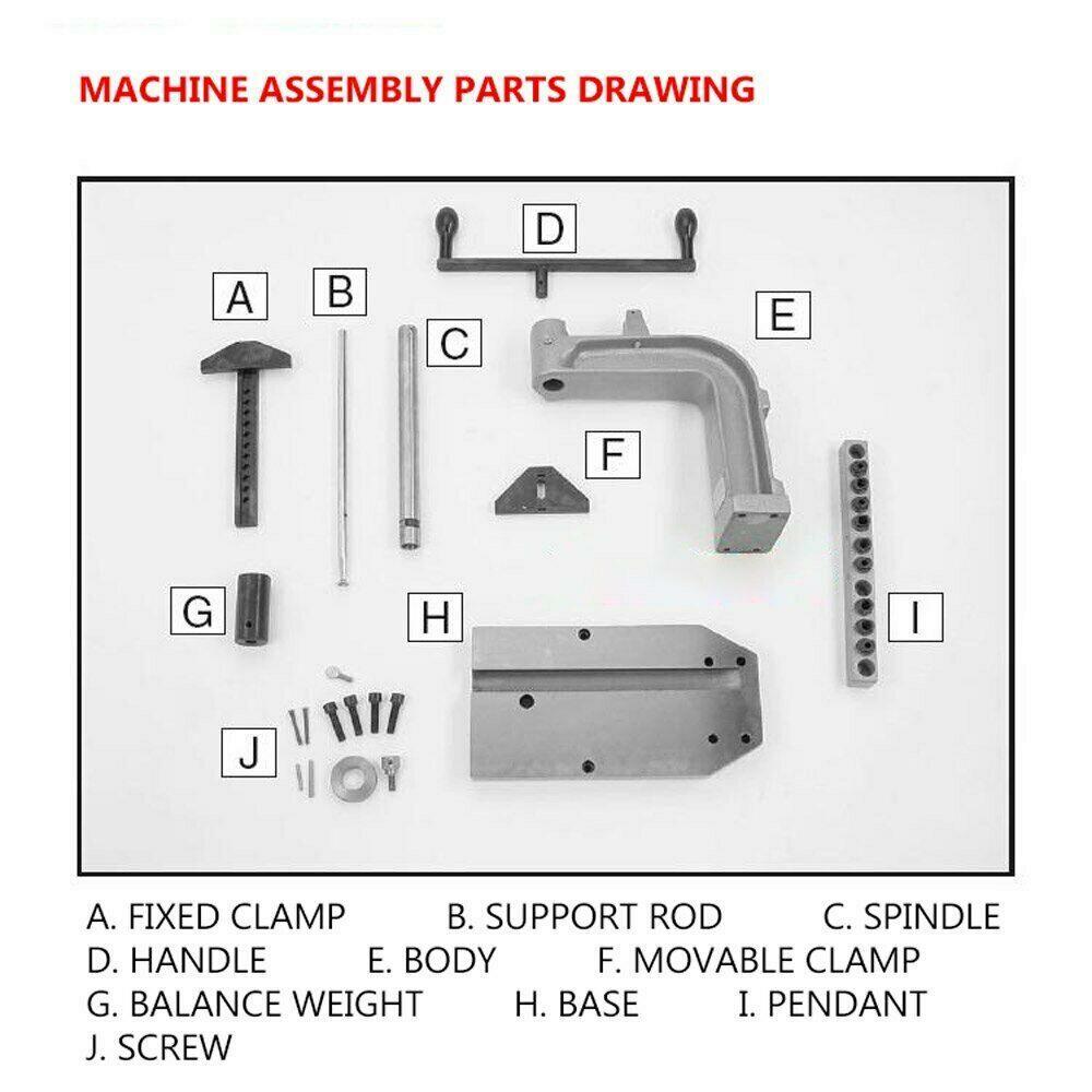 Manual Tapping Machine Desktop Hand Tapper Tapping Clamp Imperial Thread G8748