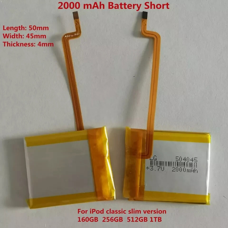 LG 2000mAh Battery Upgrade replacement for iPod Classic & Video Thin