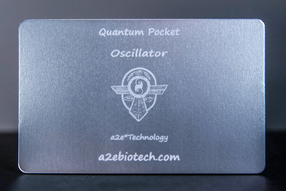 A2E Biotech Moon Balancing Frequency Quantum MetaMaterial Nodal Transmitter Card