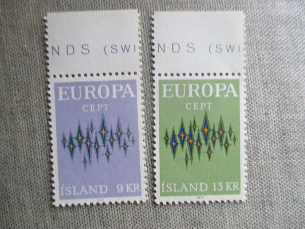 Iceland, Scott# 439-440, MNH