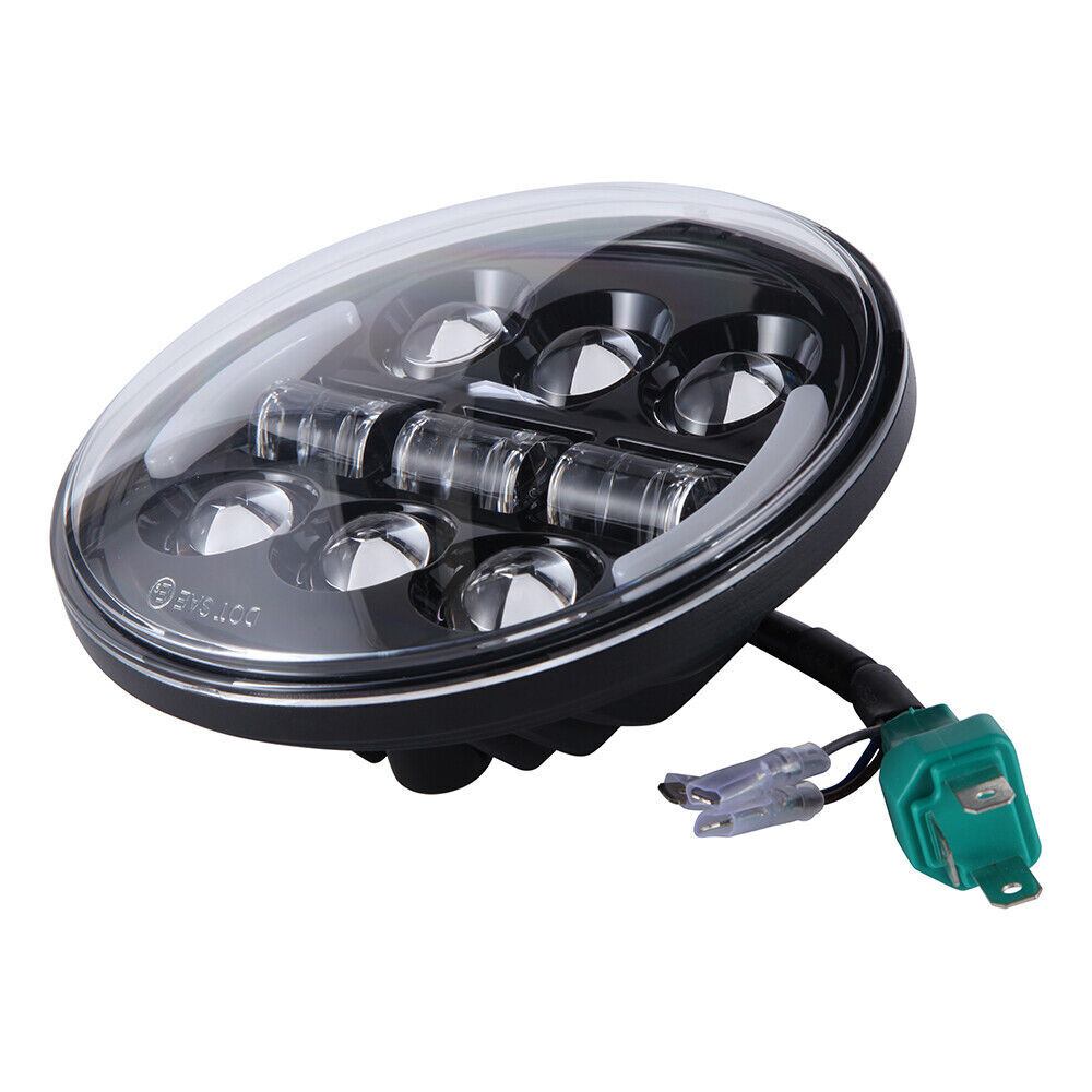 For Harley Softail Deuce 2000-2007 5-3/4"LED Headlight Hi Low Beam Projector