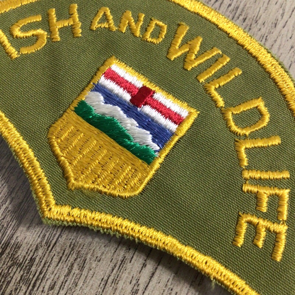 Fish & Wildlife Alberta Canada Patch Embroidered