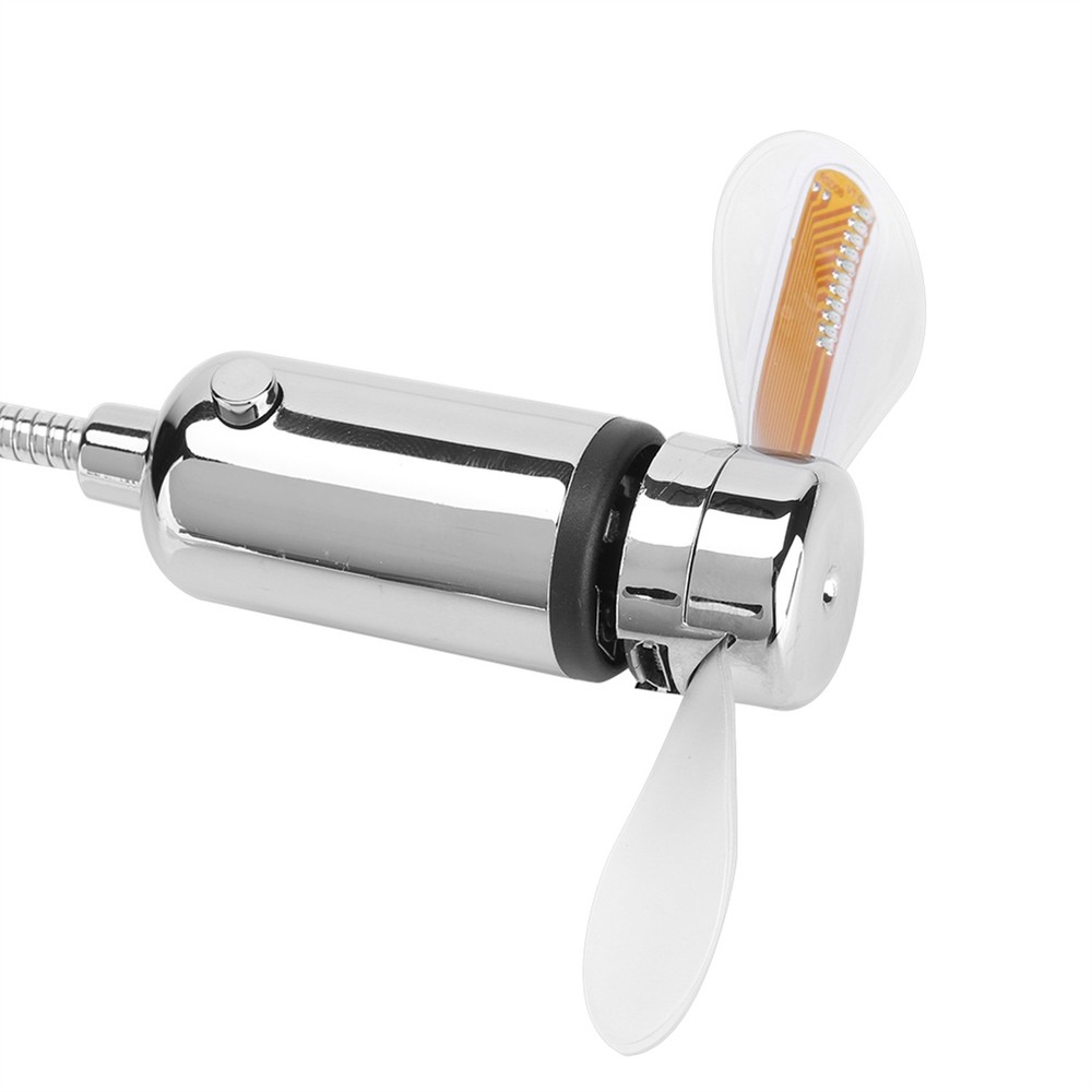 Mini Flexible Fan with Adjustable Neck Durable Soft Blades LED Programmable WT