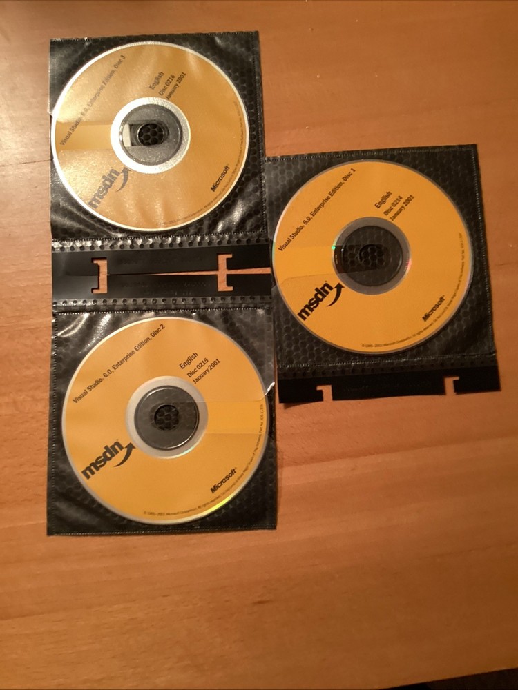 AUTHENTIC BRAND NEW Microsoft Visual Studio Enterprise Edition 6.0. NEVER USED.