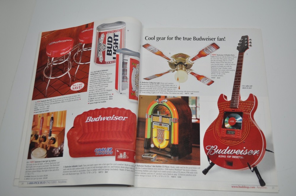 Budweiser Genuine Collection Gift Catalog - Early Fall 2001