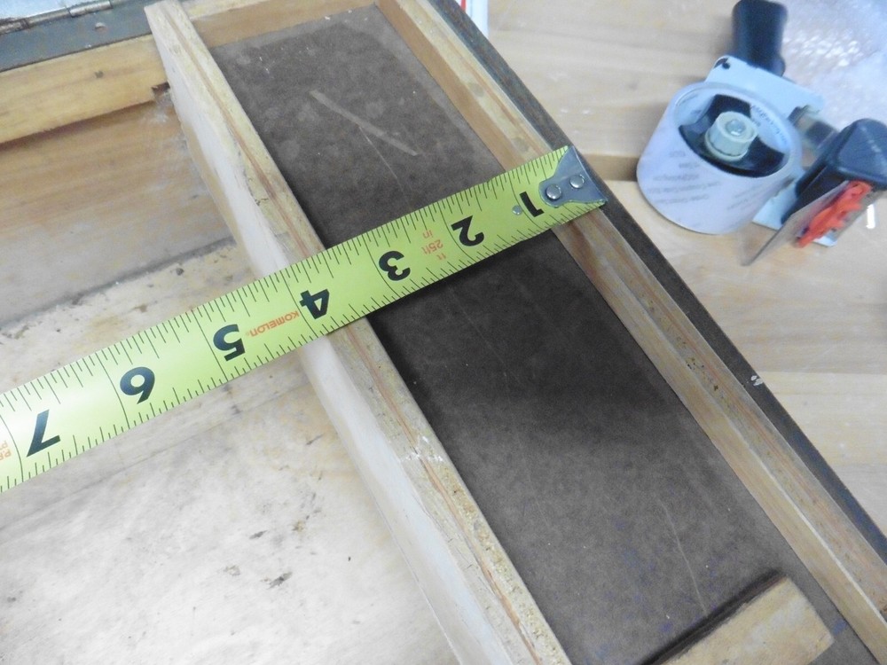 Vintage wood tool crafts storage box