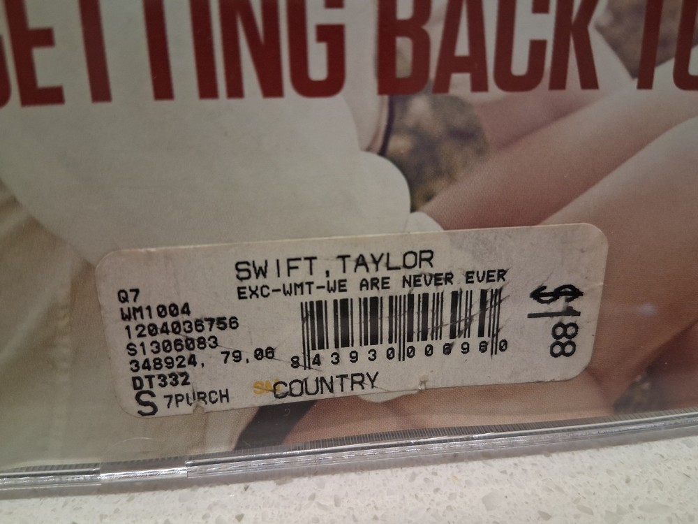 Taylor Swift – We Are Never Ever Getting Back Together WALMART SINGLE CD, Used