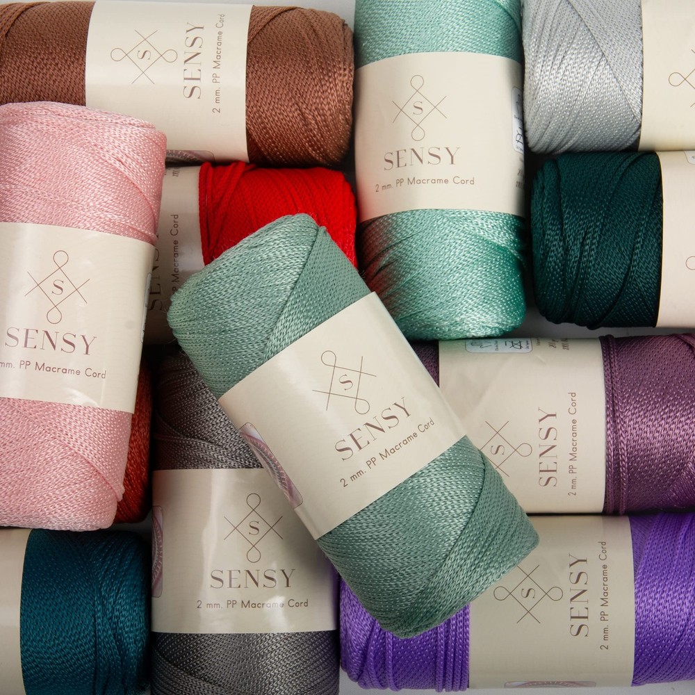 Sensy Premium 2mm Polyester Rope Polypropylene Macrame Crochet Cord Copper