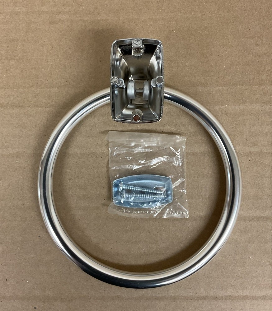 Shiny Chrome Towel Ring by Moen P5860
