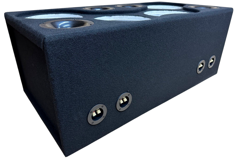 Custom Ported Sub Box Enclosure for 4 10" Subs ~ ACRYLIC PLEXIGLASS ~ BIRCH