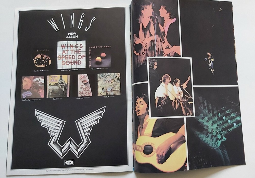 PAUL MCCARTNEY WINGS OVER AMERICA ORIGINAL 1976 USA PROGRAM