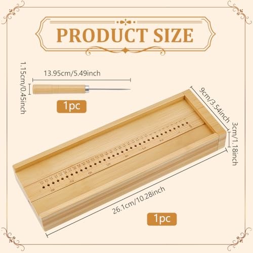 Bamboo Book Binding Tools, Book Binding Cradle with an Awl Bookbinding