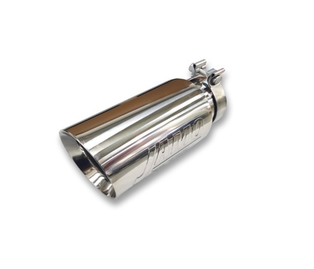 3" In - 4" Out - 6" Double Wall Slash Cut Tip Polished