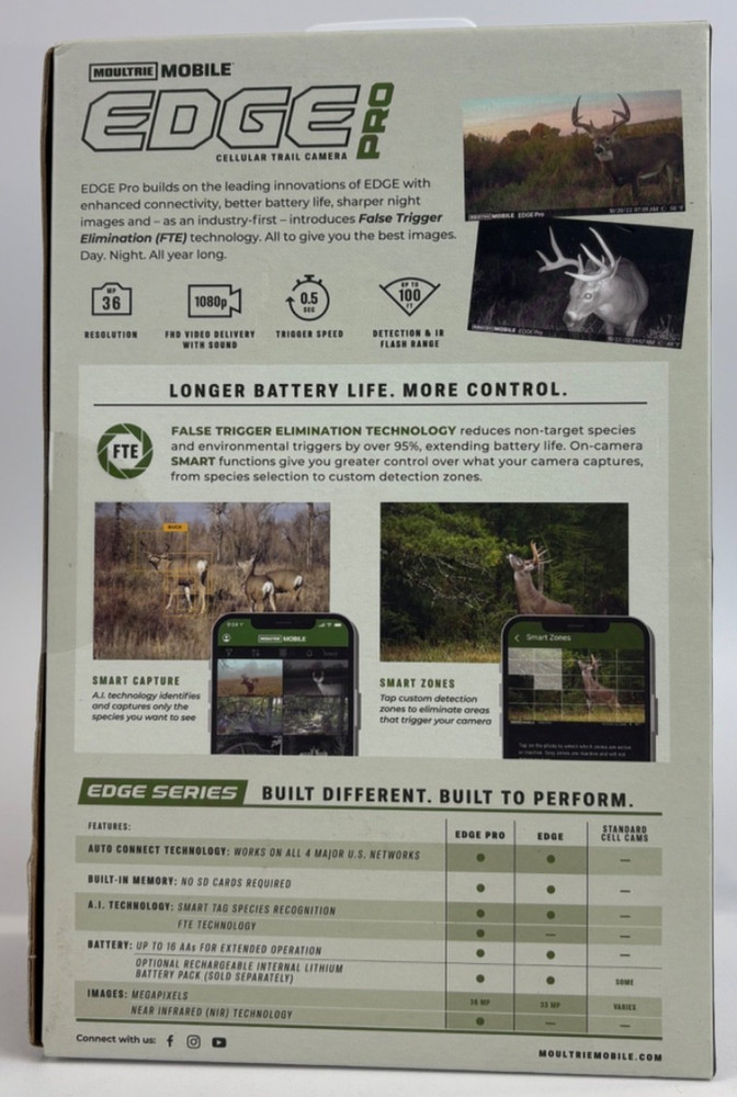 Moultrie Mobile Edge Pro Cellular Trail Camera *NEW*