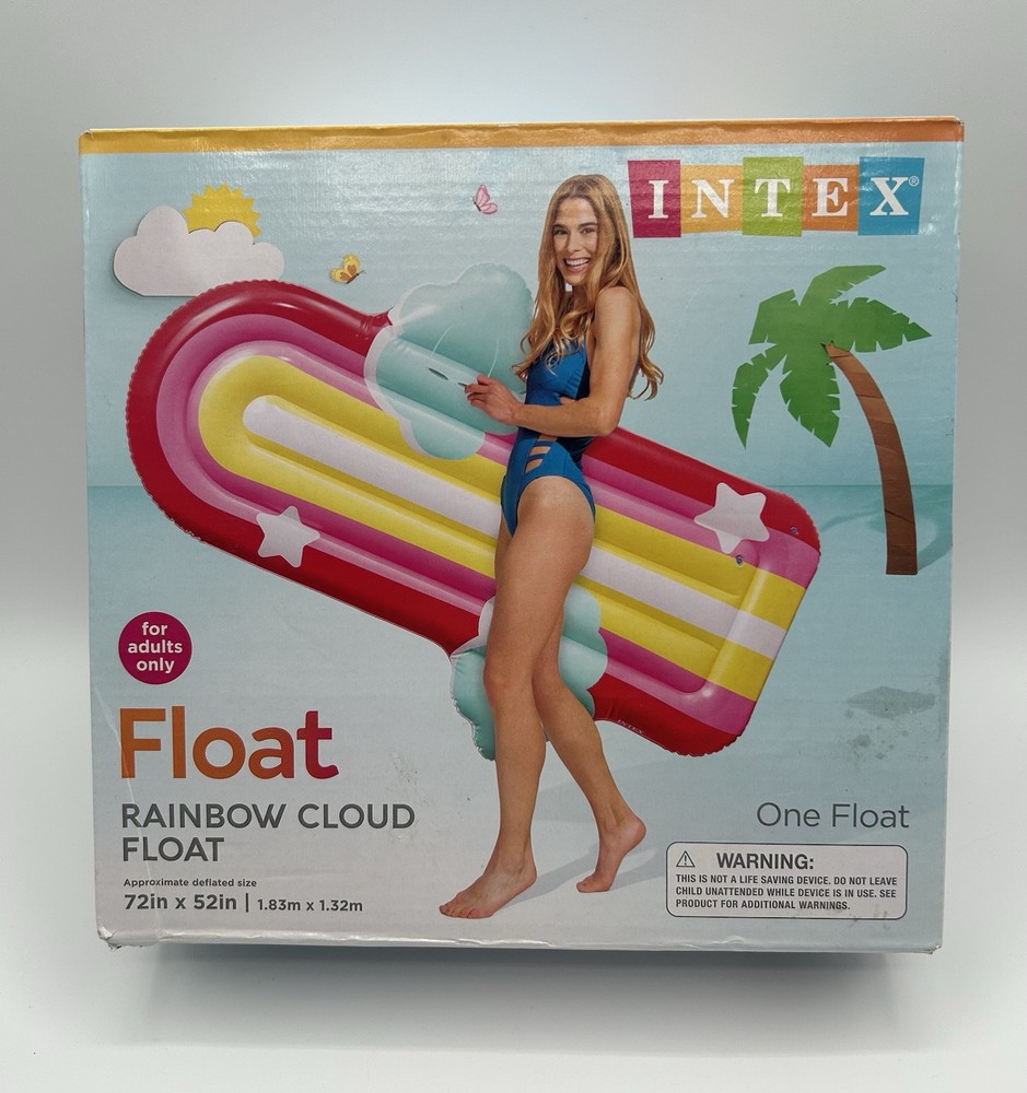 Rainbow Cloud Float For The Pool 72in - 52 In For Adults