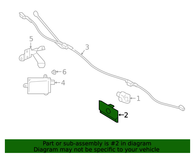 Genuine Subaru Park Sensor Holder 87622AL02A