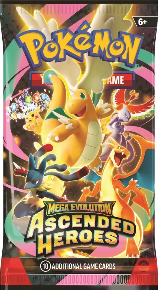 POKEMON MEGA EVOLUTION: ASCENDED HEROES 6-PACK BOOSTER BUNDLE