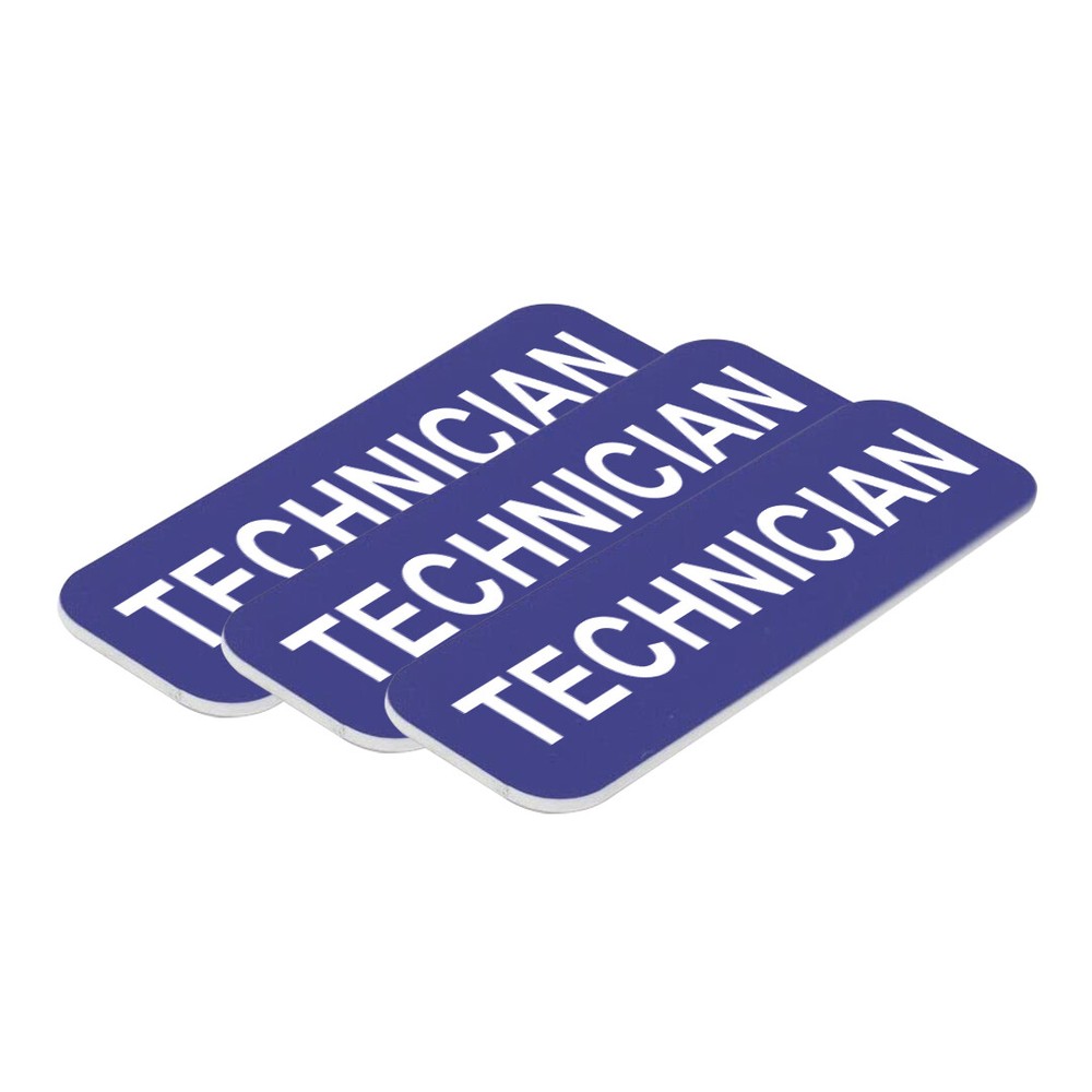 Technician 1 x 3" Name Tag, (3 Pack)
