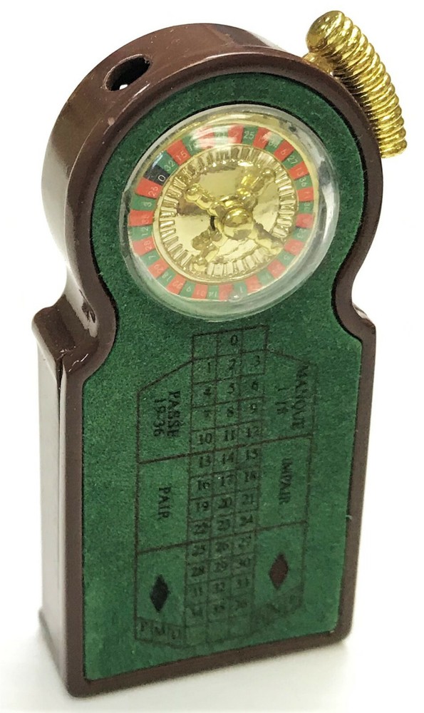 Eclipse Collectible Novelty Roulette Table Design Refillable Lighter, Assorted