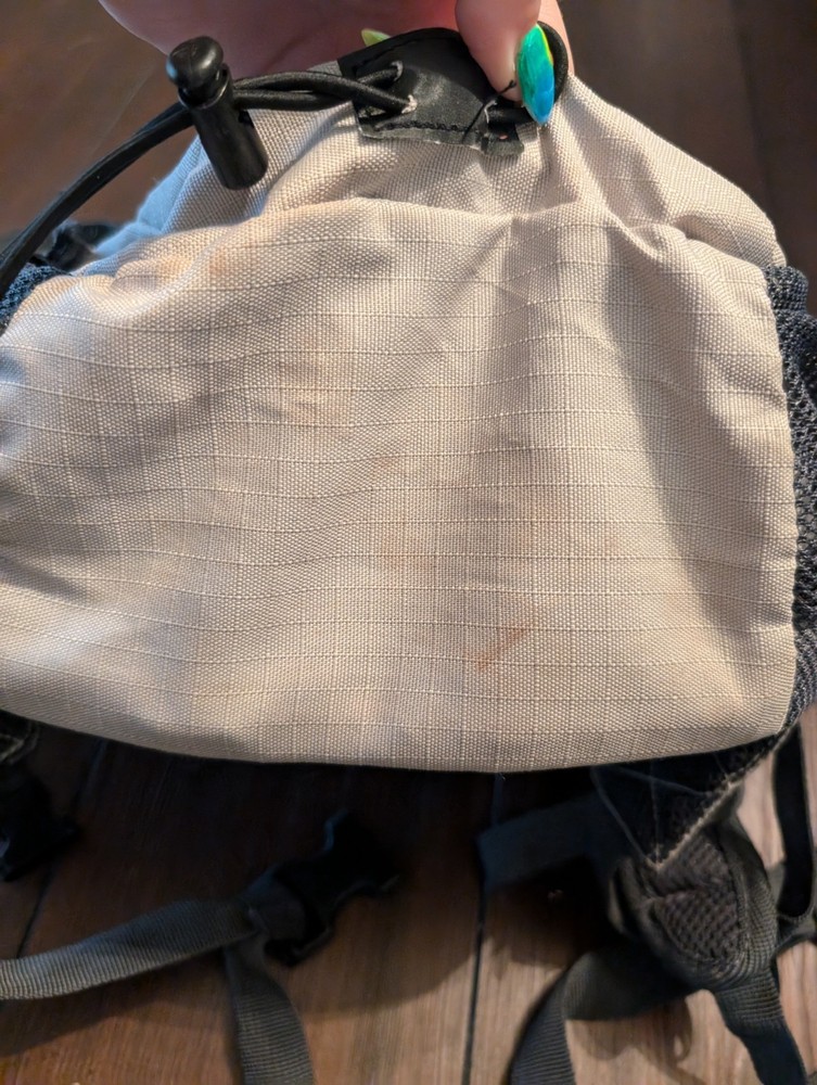 Quest Teal White Hydration Backpack Adjustable Straps NO Bladder READ