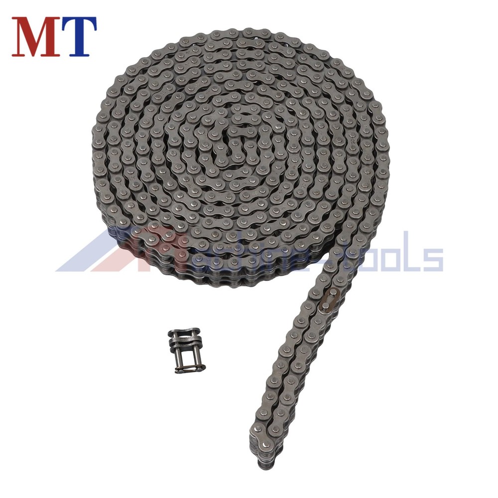 #35-2 Duplex Roller Chain 10 Feet Complete Set with 2 Connecting Links