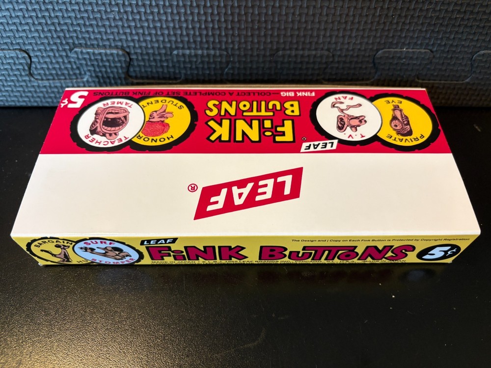 Fink Buttons - Empty custom design display box