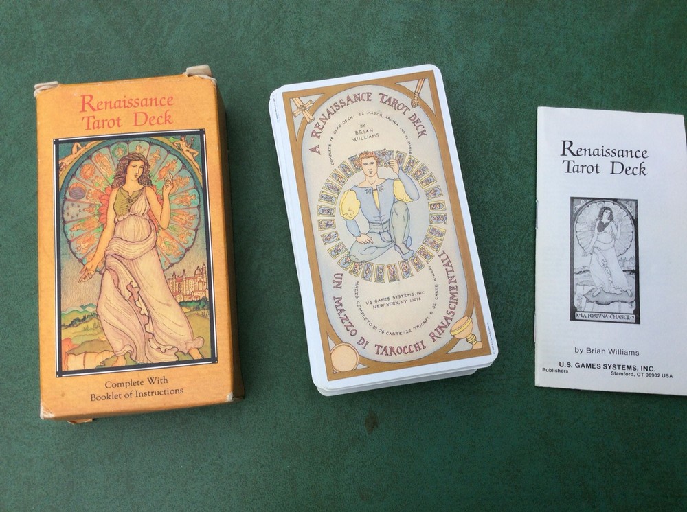RENAISSANCE TAROT DECK BY BRIAN WILLIAMS WITH INSTRUCTIONS