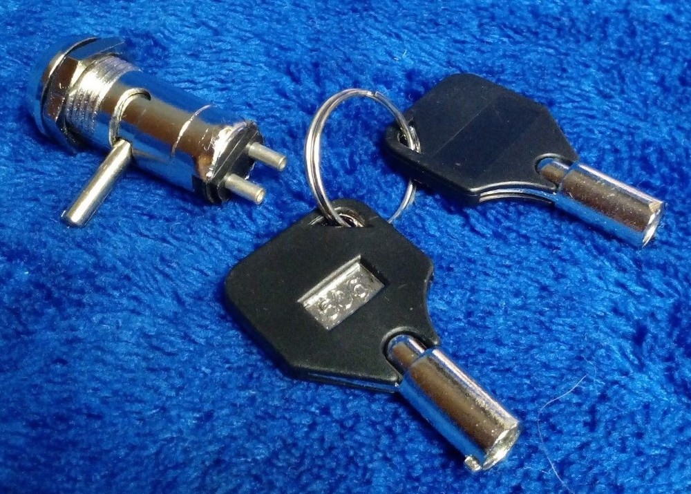 Security Key Switch ON/OFF  Mechanical & Electronic double function lock SPST