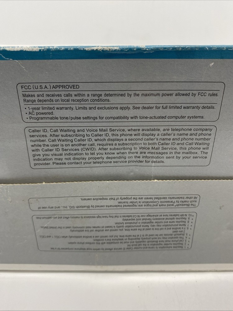 NOB Panasonic KX-TGE274 Link To Cell Bluetooth Convergence Solution Phone System