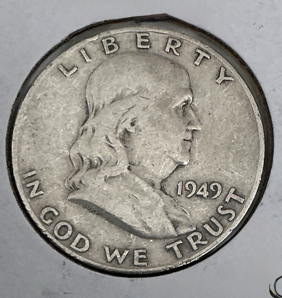 1949 D- 50C Franklin Half Dollar