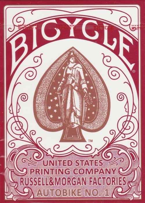 AutoBike NO.1 RED BICYCLE PLAYING CARDS