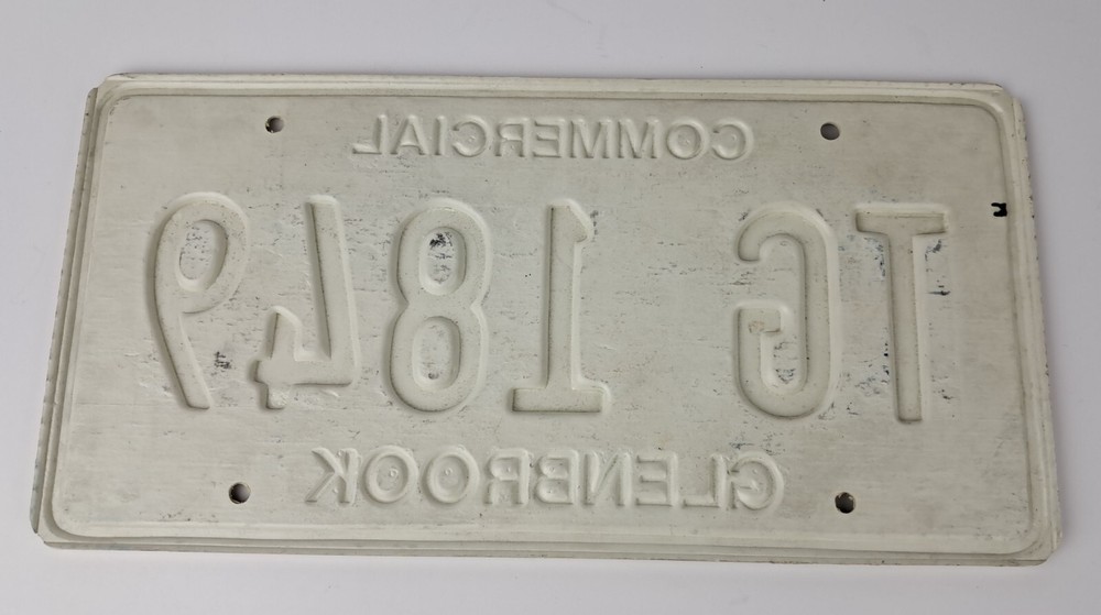 Plastic Faux Glenbrook License Plate