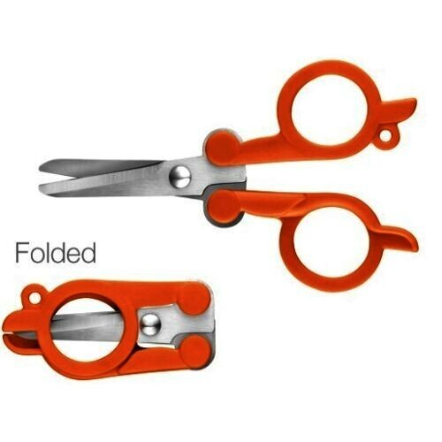1 Pair Compact Folding Scissors -Airplane Safe & TSA Compliant