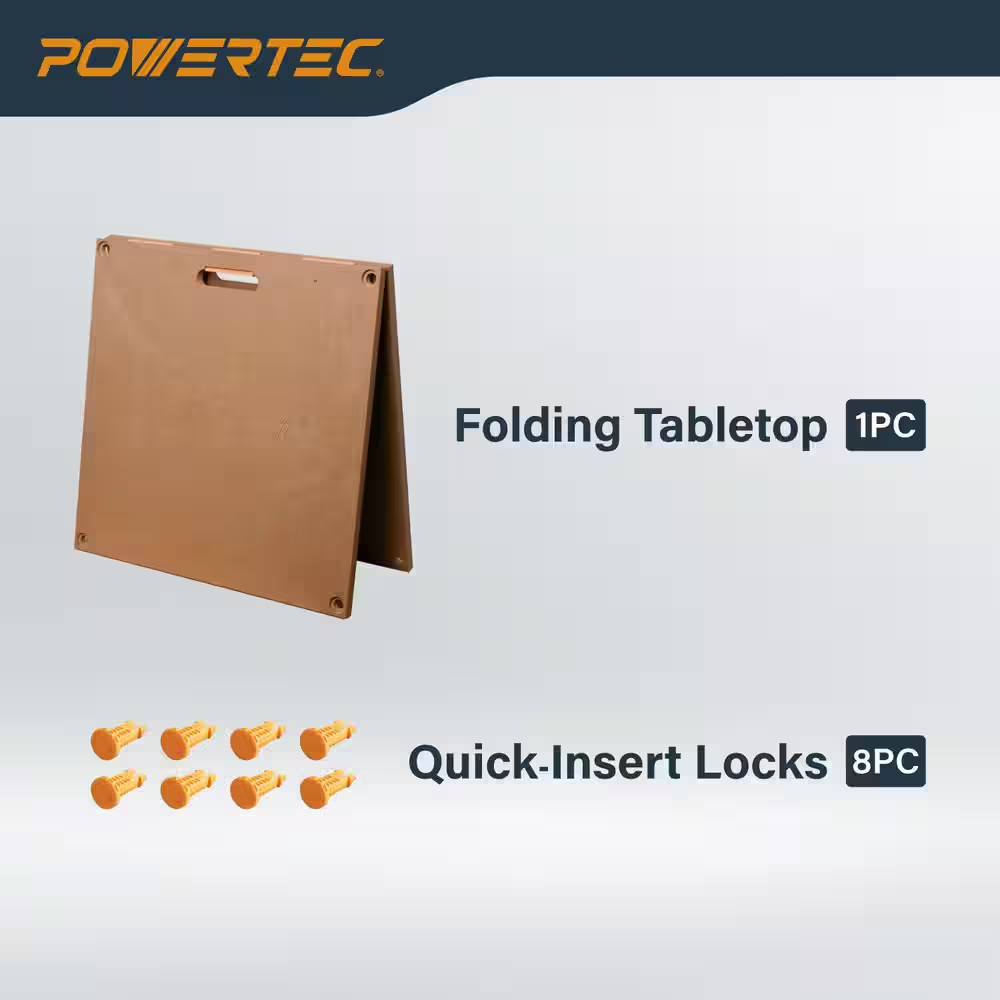 24 In. X 48 In. Arachni Flex, Foldable Workbench Tabletop, Portable Work Surface